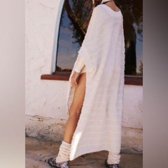 Free People Imani Long Sweater Pullover Ivory XS/S - Picture 1 of 4